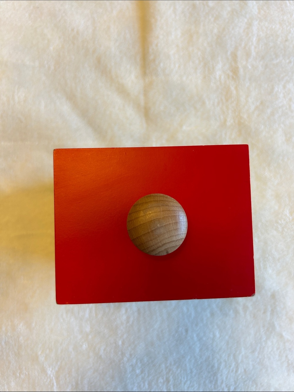 Wooden Shape Sorter Coin Box - Red & Blue Kids Toy - Picture 3 of 6